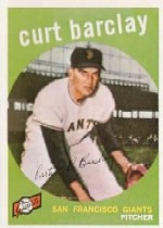 1959 Topps Baseball Cards      307     Curt Barclay